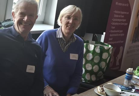 Uwe Rösler und Uta Wilkmann der AS Magdeburg